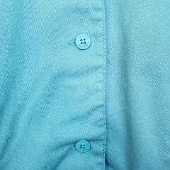 Cherokee Sage Green Button Down Scrub Top - Picture 7 of 11